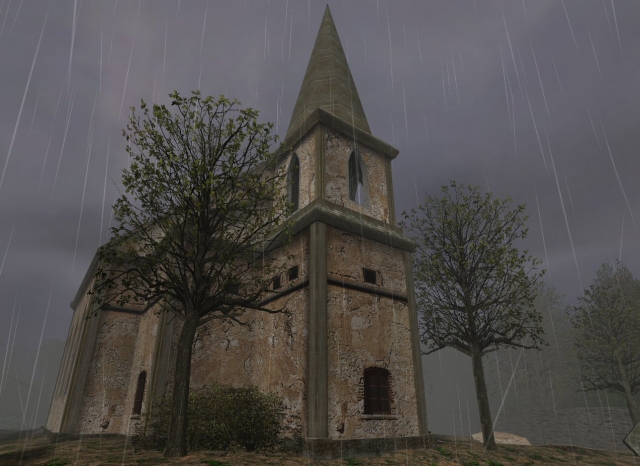 Destroyed Village Downpour