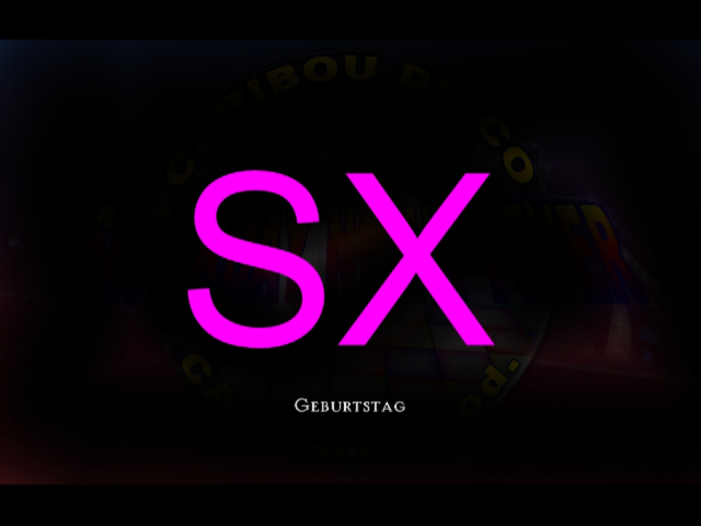 SX Geburtstag