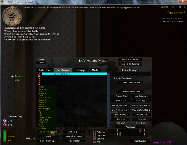 Jh Admin Punishment Mod Menu