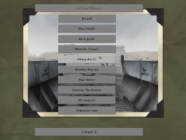 Single Player Cheat Menu