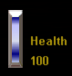 Ice Blue Skull Health Meter