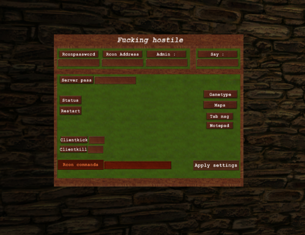 RCON Menu MOHAA Style