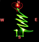 Christmas Tree Compass